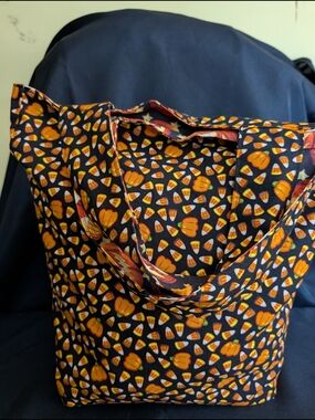 NWT Hand Crafted Reversible Tote Bag